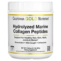 California Gold Nutrition, Hydrolyzed Marine Collagen Peptides, Unflavored, 17.64 oz (500 g)