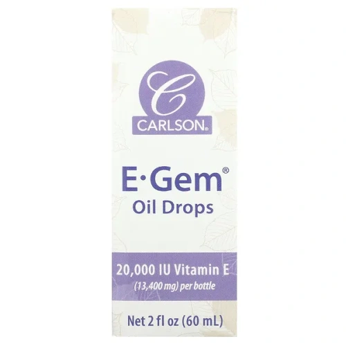 Carlson, E-Gem Oil Drops, 2 fl oz (60 ml)