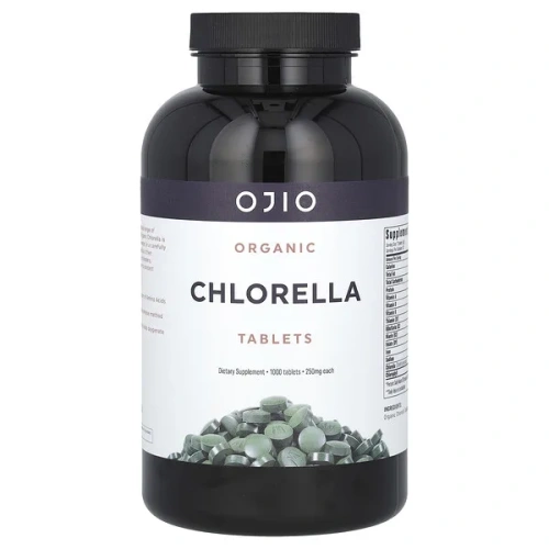 Ojio, Organic Chlorella Tablets, 250 mg, 1000 Tablets