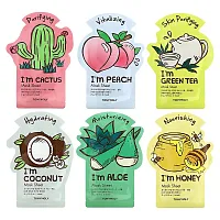 TonyMoly, Super Food Beauty Mask Bowl Set, 6 Sheets, 0.74 oz (21 g) Each