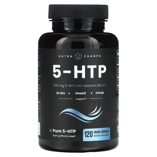 NutraChamps, 5-HTP, 200 mg , 120 Veggie Capsules