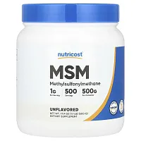 Nutricost, MSM, Unflavored, 17.9 oz (500 g)