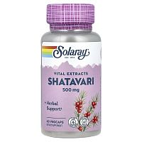 Solaray, Vital Extracts, Shatavari, 500 mg, 60 VegCaps