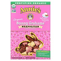 Annie's Homegrown, Organic Baked Bunny Graham Snacks, Neapolitan , 7.5 oz (213 g)