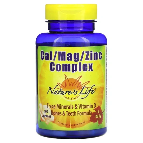 Nature&#x27;s Life, Cal/Mag/Zinc Complex , 100 Capsules