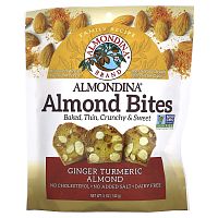 Almondina, Almond Bites, имбирь, куркума и миндаль, 5 унций (142 г)