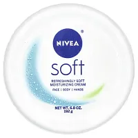 Nivea, Soft, Moisturizing Cream With Jojoba Oil &amp; Vitamin E, 6.8 oz (192 g)