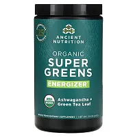 Ancient Nutrition, Organic Super Greens, Energizer, 7.5 oz (213 g)