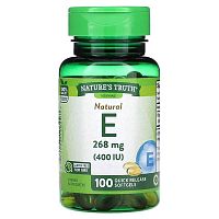 Nature&#x27;s Truth, Natural E, 268 mg (400 IU), 100 Quick Release Softgels