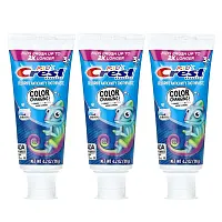 Crest, Kids Advanced, Fluoride Anticavity Toothpaste, 3+ Yrs, Bubblegum, 3 Pack, 4.2 oz (119 g) Each