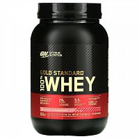 Optimum Nutrition, Gold Standard, 100% Whey, со вкусом клубники, 907 г (2 фунта)