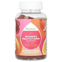 Phytoral, Women&#x27;s Multivitamin Gummies, Orange, Cherry &amp; Strawberry, 90 Gummies