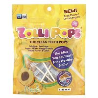 Zollipops, The Clean Teeth Pops, персиковый, 3,1 унции