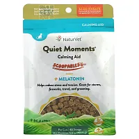 NaturVet, Scoopables, Quiet Moments Calming Aid + Melatonin, For Cats, Salmon, 5.5 oz (157.5 g)