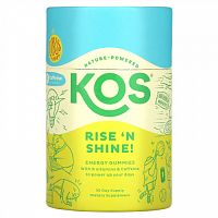 KOS, Rise 'N Shine Energy Gummies, Citrus, 30 Gummies