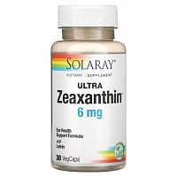 Solaray, Ultra Zeaxanthin, 6 mg, 30 VegCaps