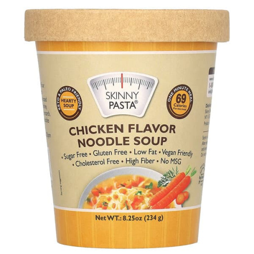 Skinny Pasta, Noodle Soup, Chicken, 8.25 oz (234 g)