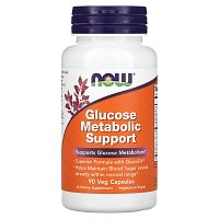 NOW Foods, Glucose Metabolic Support, 90 растительных капсул