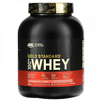 Optimum Nutrition, Gold Standard 100% Whey, сыворотка, клубника и сливки, 2,26 кг (4,98 фунта)