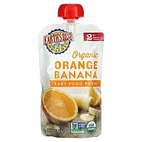 Earth&#x27;s Best, Organic Baby Food Puree, 6+ Months, Orange Banana, 4 oz (113 g)