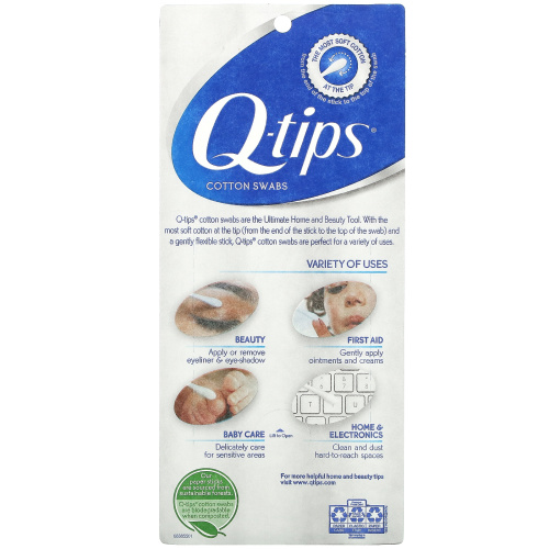 Q-tips, Cotton Swabs, 625 Swabs фото 2