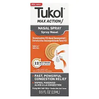 Tukol, Max Action, Nasal Spray, Adults, 0.5 fl oz (15 ml)