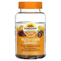 Sundown Naturals, Multivitamin Gummies, Grape, Orange &amp; Cherry, 120 Gummies