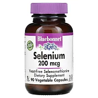 Bluebonnet Nutrition, Selenium, 200 mcg, 90 Vegetable Capsules