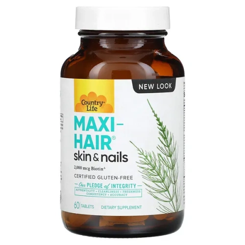 Country Life, Maxi-Hair, Skin &amp; Nails, 60 Tablets