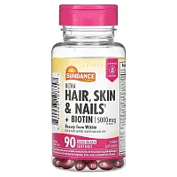 Sundance Vitamins, Ultra Hair, Skin &amp; Nails + Biotin, 90 Quick Release Softgels