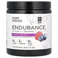 Dr. Mercola, Pure Power, Endurance, Glycine + L-Arginine, Berry Blast, 9.1 oz (258 g)