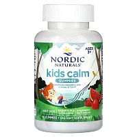 Nordic Naturals, Kids Calm Gummies, Ages 3+, Strawberry Watermelon, 60 Gummies