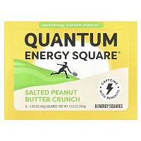 Quantum Energy Square, Salted Peanut Butter Crunch, 8 Squares, 1.69 oz (48 g) Each