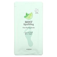 Skinfood, Mint Sparkling, Foot Peeling Socks, 1 Pair, 1.41 fl oz (40 g)