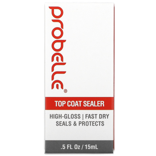 Probelle, Top Coat Sealer, 15 мл (0,5 жидк. Унции) фото 2