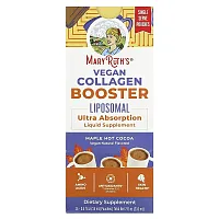 MaryRuth&#x27;s, Vegan Collagen Booster Liposomal, Maple Hot Cocoa, 14 Pouches, 0.5 fl oz (15 ml) Each