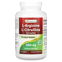 Best Naturals, L-Arginine, L-Citrulline Complex, 250 Tablets