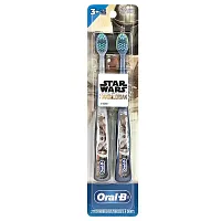 Oral-B, Toothbrushes, Extra Soft, 3+ Yrs, Star Wars, The Mandalorian, 2 Toothbrushes