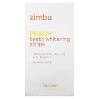 Zimba, Teeth Whitening Strips, Peach, 14 Treatments