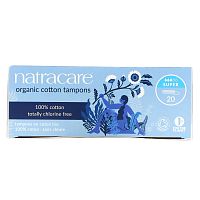 Natracare, Super, тампоны из органического хлопка, 20 штук