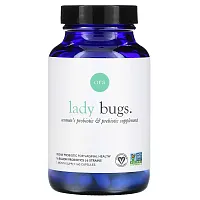 Ora, Lady Bugs, Women&#x27;s Probiotic &amp; Prebiotic Supplement, 60 Capsules