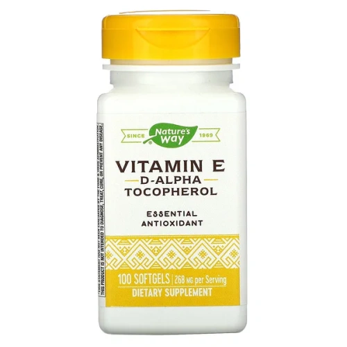 Nature&#x27;s Way, Vitamin E, 400 IU, 100 Softgels