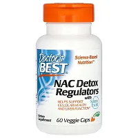 Doctor&#x27;s Best, NAC Detox Regulators with Seleno Excell, 60 Veggie Caps