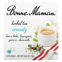 Bonne Maman, Herbal Tea, Serenity, без кофеина, 16 чайных пакетиков, 19 г (0,68 унции)