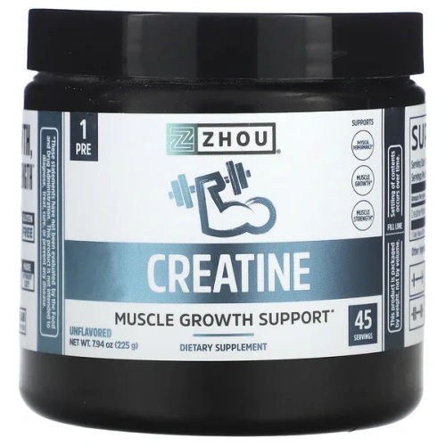 Zhou Nutrition, Creatine, Unflavored, 7.94 oz (225 g)