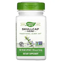 Nature&#x27;s Way, Skullcap Herb, 850 mg, 100 Vegan Capsules (425 mg per Capsule)