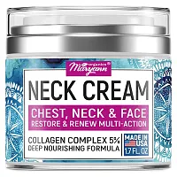 MaryAnn Organics, Neck Cream, Chest, Neck &amp; Face, Restore &amp; Renew Multi-Action, 1.7 fl oz