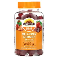 Sundown Naturals, Melatonin Gummies, Strawberry, 5 mg, 150 Gummies (2.5 mg per Gummy)