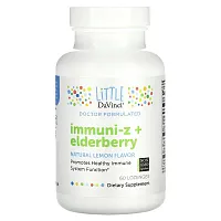 Little DaVinci, Immuni-Z + Elderberry, Natural Lemon, 60 Lozenges