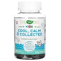 Nature&#x27;s Way, Kids, Cool, Calm &amp; Collected, Ages 8 +, Grape , 40 Gummies